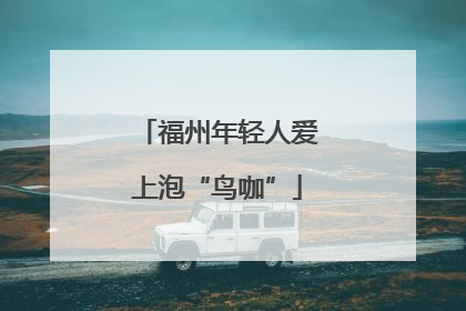 福州年轻人爱上泡“鸟咖”